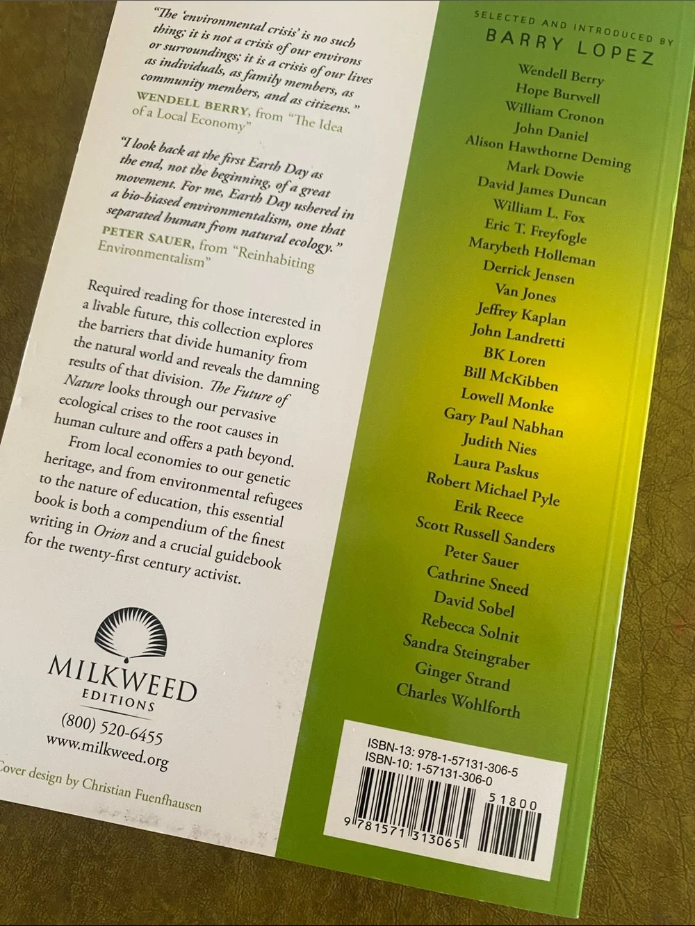 The Future of Nature Green book 📗